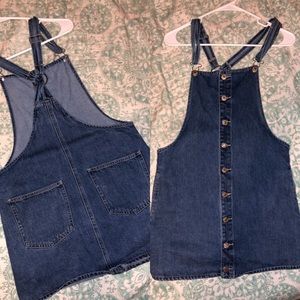 F21 Overall Jean Skirt/Dress